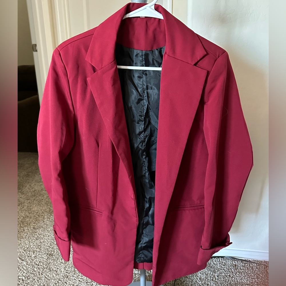 Deep Red Business Jacket